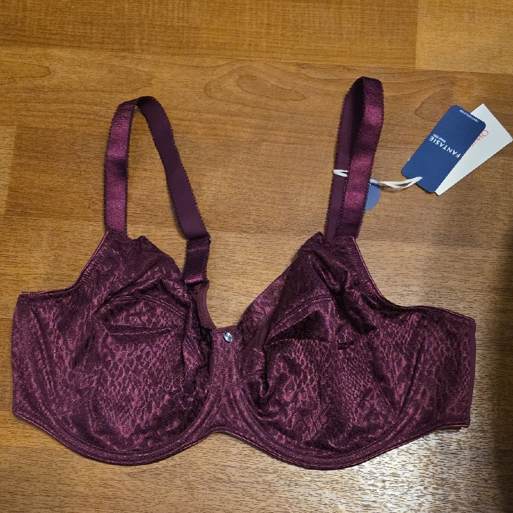 Fantasie Deep Burgundy Lace Bra
